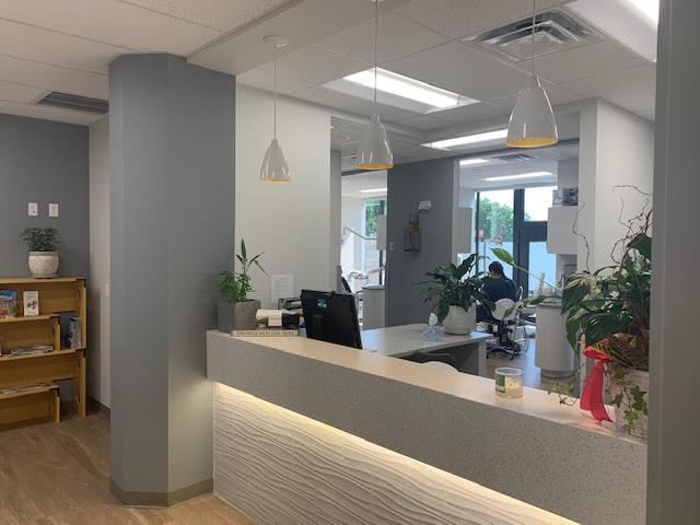 desk at metropolitan dental office