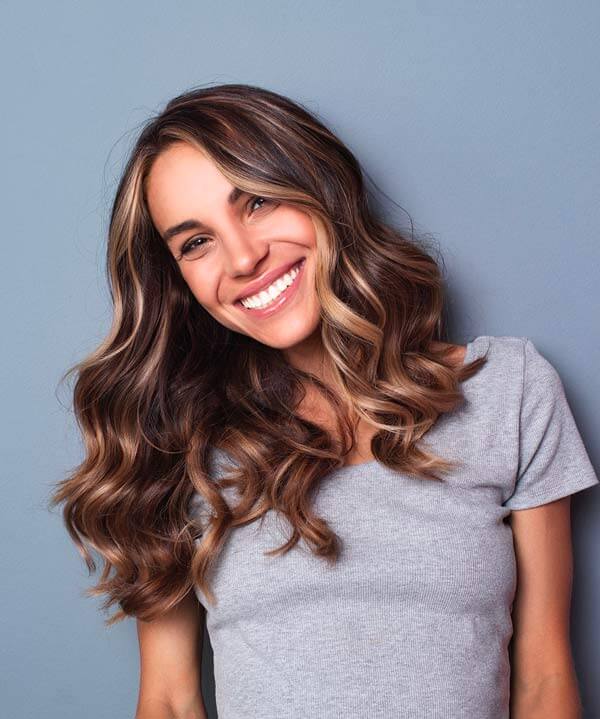 woman smiling